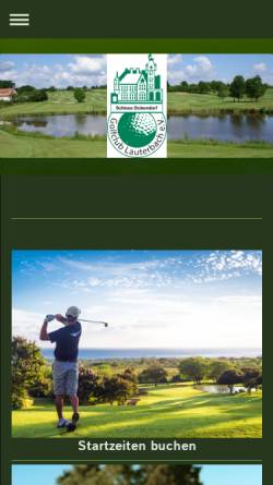 Vorschau der mobilen Webseite www.gc-lauterbach.de, Golfclub Lauterbach