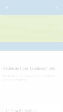 Vorschau der mobilen Webseite www.taunusschule-badcamberg.de, Taunusschule Bad Camberg