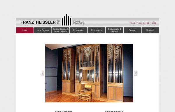 Vorschau von www.heissler-orgeln.de, Heissler Orgelbau