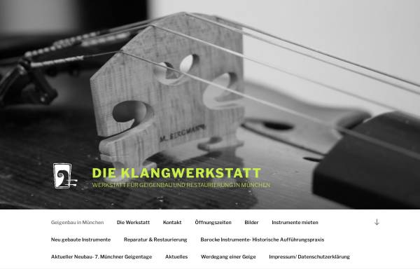 Vorschau von www.die-klang-werkstatt.de, Die Klangwerkstatt, Geigenbau