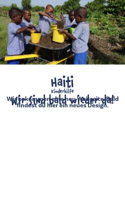 Vorschau der mobilen Webseite www.haiti-kinderhilfe.org, Haiti-Kinderhilfe e.V.