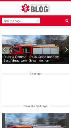 Vorschau der mobilen Webseite www.rettungsdienst-blog.com, Rettungsdienst-Blog