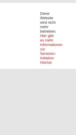 Vorschau der mobilen Webseite www.senioren-initiative-hoechst.de, Senioren Initiative Frankfurt-Höchst