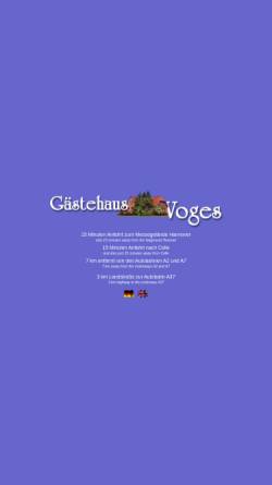 Vorschau der mobilen Webseite www.gaestehausvoges.de, Gästehaus Voges