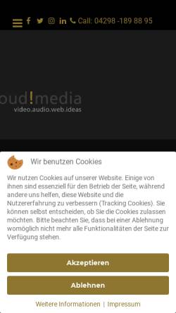 Vorschau der mobilen Webseite www.soloudmedia.de, soLoud!media
