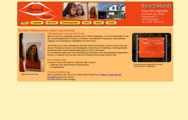 Vorschau von www.sprechstunde-goeppingen.de, SprechStunde Praxis für Logopädie