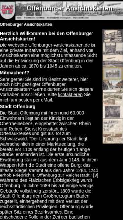 Vorschau der mobilen Webseite www.offenburger-ansichtskarten.de, Offenburger Ansichtskarten