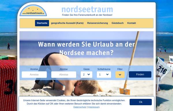 Vorschau von www.nordseetraum.de, Nordseetraum - Agentur für Internet, Marketing, Werbung Bernd Dunker