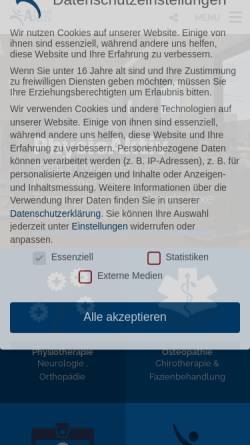 Vorschau der mobilen Webseite physio-plus.de, Physio Aktiv