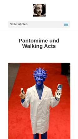 Vorschau der mobilen Webseite www.pantomime-shows.de, Pantomime