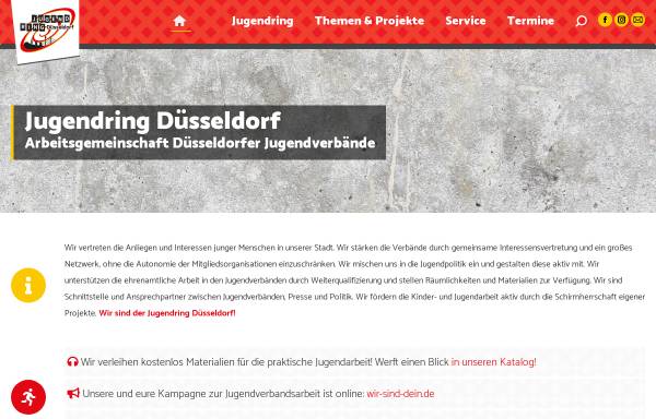 Vorschau von jugendring-duesseldorf.de, Jugendring Düsseldorf - Arbeitsgemeinschaft der Düsseldorfer Jugendverbände