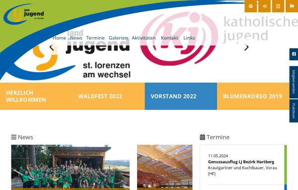 Vorschau von www.jugend-lorenzen.at, Landjugend und Katholische Jugend St. Lorenzen am Wechsel