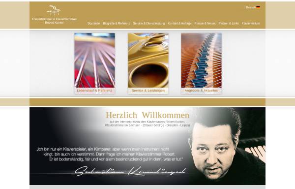 Vorschau von www.klavierstimmer-kunkel.de, Kunkel, Robert, Konzertstimmer und Klaviertechniker