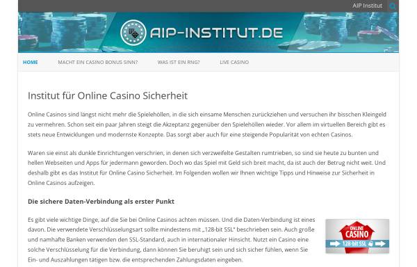 Vorschau von www.aip-institut.de, AIP-Institut GmbH