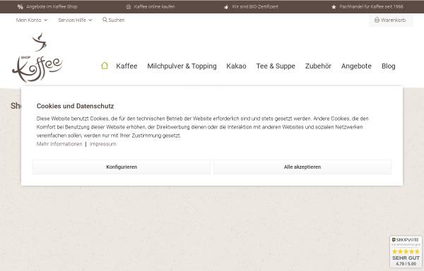 Vorschau von www.kaffee-verzeichnis.de, Webkatalog für Kaffeeseiten