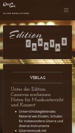 Vorschau der mobilen Webseite www.canavas.de, Edition Canavas, Notenverlag