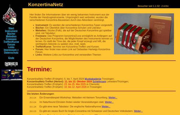 Vorschau von konzertinanetz.de, KonzertinaNetz