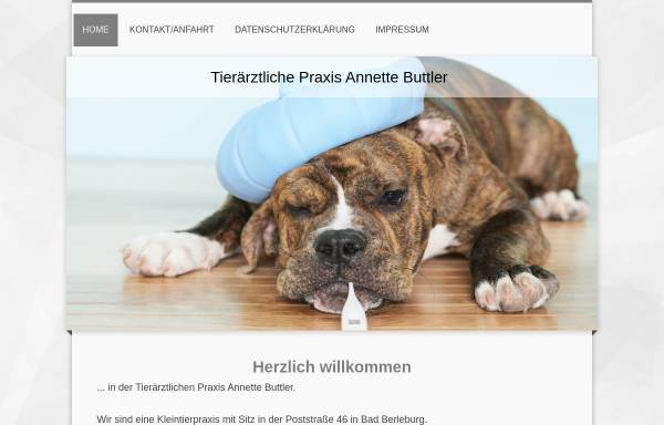Vorschau von tierarzt-buttler.de, Tierärztliche Praxis Annette Buttler