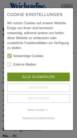 Vorschau der mobilen Webseite www.weicherding-haustechnik.de, Weicherding Haustechnik Hermeskeil - Sanitär - Heizung