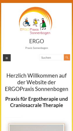 Vorschau der mobilen Webseite www.praxis-sonnenbogen.de, Ergotherapiepraxis Sonnenbogen