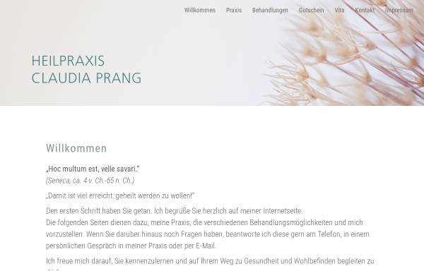 Vorschau von www.heilpraxis-prang.de, Claudia Prang