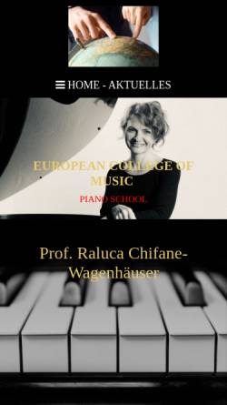 Vorschau der mobilen Webseite e-c-m.ch, European College of Music