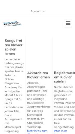 Vorschau der mobilen Webseite www.playpiano-academy.com, Kayser, Katrin - Online Playpiano Academy