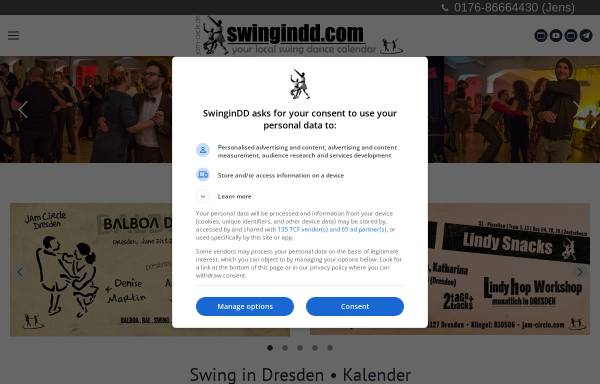 Vorschau von swingindd.com, swing in dresden || the spirit of lindy hop and balboa