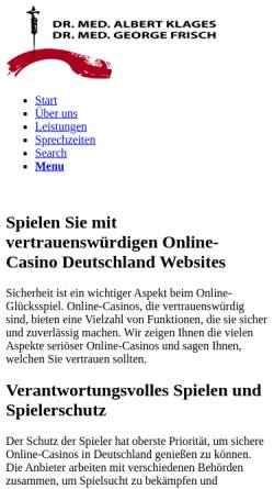 Vorschau der mobilen Webseite mein-orthopaede-hannover.de, Frisch, Dr. med. Georg und Klages, Dr. med. Albert