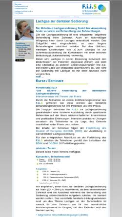 Vorschau der mobilen Webseite www.fiis-berlin.de, F.i.i.S. Berlin - Fortbildungsinstitut für Inhalation Sedierung