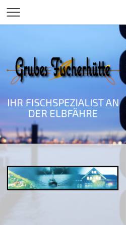 Vorschau der mobilen Webseite grubes-fischerhuette.de, Grubes Fischerhütte, Inh. Wilhelm Grube