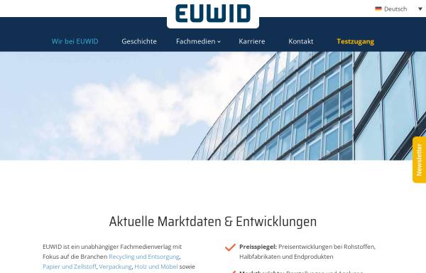 Vorschau von www.euwid-energie.de, EUWID Neue Energien