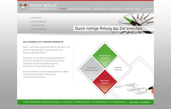 Vorschau von www.mueller-nrw.de, Detlef Müller - Unternehmensberatung