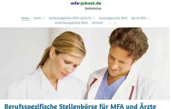 Vorschau von www.mfa-jobnet.de, MFA Jobnet