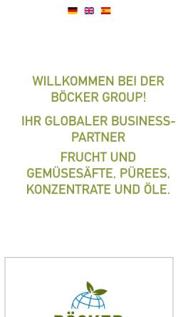 Vorschau der mobilen Webseite boecker-gmbh.com, Klaus Böcker GmbH
