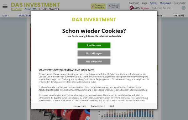 Vorschau von www.dasinvestment.com, Das Investment