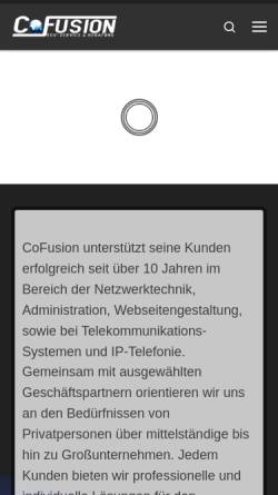 Vorschau der mobilen Webseite cofusion.de, CoFusion