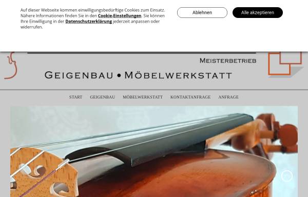 Vorschau von www.moebel-geigenbau.de, Moebelwerkstatt Schlesier