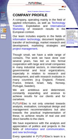 Vorschau der mobilen Webseite www.futuretec-gmbh.de, FutureTec Gesellschaft für angewandte Informatik mbH