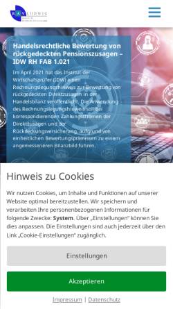 Vorschau der mobilen Webseite www.bav-ludwig.de, BAV Ludwig GbR