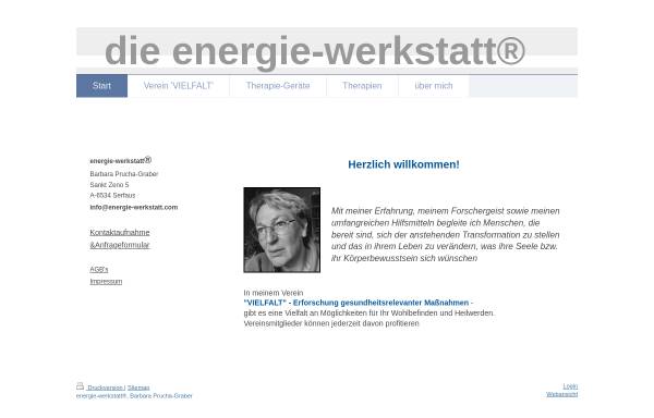 Vorschau von www.energie-werkstatt.com, Barbara Soreia Prucha-Graber