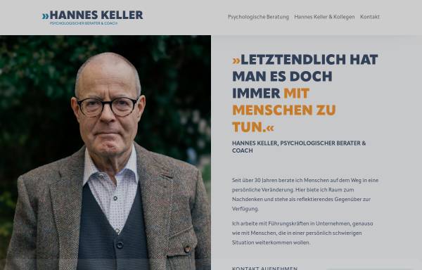 Vorschau von hannes-keller.de, Hannes Keller & Partner Beratung - Training - Coaching