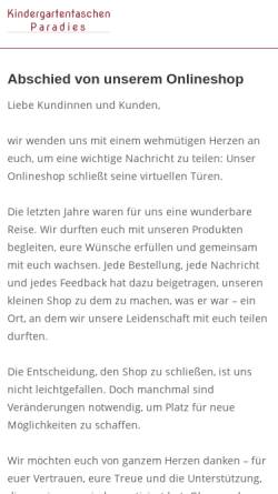 Kindergartentaschen Paradies