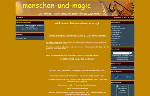 Vorschau von www.menschen-und-magic.de, menschen-und-magic