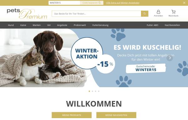 Vorschau von www.petspremium.de, pets Premium GmbH