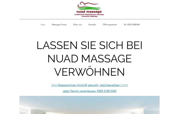 Vorschau von www.nuadmassage.com, Nuad Massage