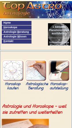 Vorschau der mobilen Webseite top-astro.de, Rolf Liefeld - Qualifizierte Astrologie im Raum München
