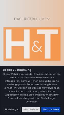 Vorschau der mobilen Webseite www.ht-feinkost.de, H&T Feinkost GmbH
