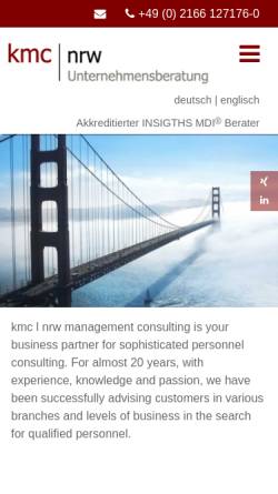 Vorschau der mobilen Webseite www.knops-consulting.de, KMC - Knops Management Consulting