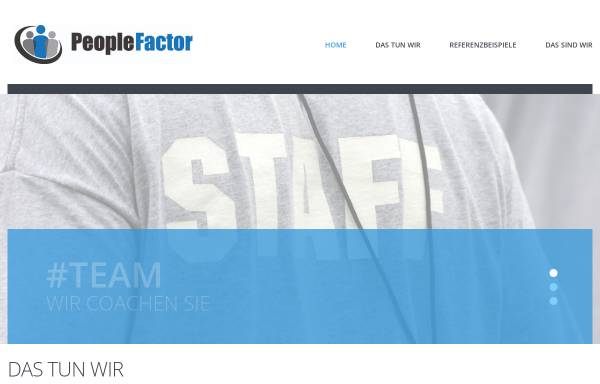 Vorschau von www.peoplefactor.de, PeopleFactor GmbH